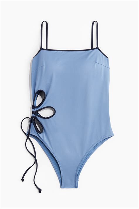 dames badpak nike licht lichtblauw grote maten
